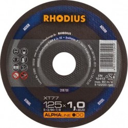 Disque de coupe XT77 125 x 1,0mm  Rhodius