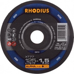 Disque de coupe XT77 125 x 1,5mm  Rhodius