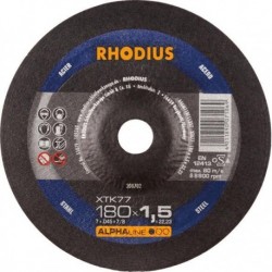 Disque de coupe XTK77 180 x 1,5mm coudé Rhodius