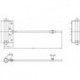 Fermeture de porte à ressort 15 galvanisé Taille 4 335 mm / 65 kg