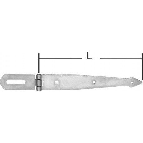 Penture, 200mm  chromé brillant