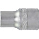 Douille 6 pans 3/8'', Cote s/plats : 15 mm, Long. 28 mm