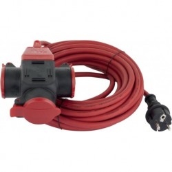 Rallonge 10m 3 Wege IP44