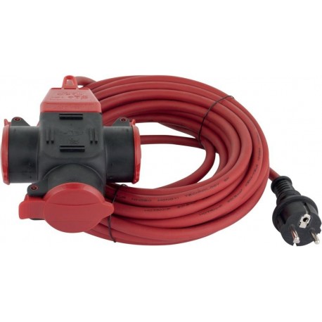 Rallonge 10m 3 Wege IP44