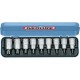 Composition d'embouts de vissage 1/2'' pour vis femelle TORX®, 9 pièces, Contenu : T 20 T 25 T 27 T 30 T 40 T 45 T 50 T 55 T 60