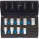Composition d'embouts de vissage 1/2'' pour vis mâle TORX®, 9 pièces
