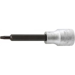 Embout de vissage 1/2'' pour vis femelle TORX®, Dimensions : T 25, Pour vis M4,5-M5, Long. 100 mm