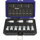 Composition d'embouts de vissage 1/2'' pour vis à 6 pans femelle, Quantité : 10 pièces