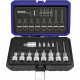 Composition d'embouts de vissage 1/2'' pour vis à 6 pans femelle, Quantité : 13 pièces