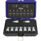Composition d'embouts de vissage 1/2'' pour vis femelle TORX®, 9 pièces, Contenu : T 20 T 25 T 27 T 30 T 40 T 45 T 50 T 55 T 60