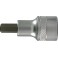 Embout de vissage 1/2'' pour vis femelle à 6 pans, Cote s/plats : 8 mm, Long. 60 mm