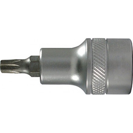 Embout de vissage 1/2'' pour vis femelle TORX®, Dimensions : T 27, Pour vis M4,5-M5-M6, Long. 52 mm