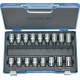 Composition d'embouts de vissage 1/2'' pour vis femelle et mâle TORX®, 17 pièces