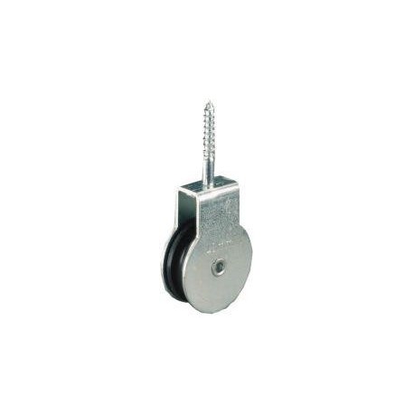 Poulie à visser zingué pour corde Ø b. 6,0mm