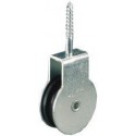 Poulie à visser zingué pour corde Ø b. 6,0mm
