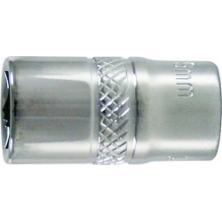 Douille 1/4'', poli, Cote s/plats : 4,5 mm, Long. 25 mm