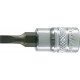 Embout de vissage 1/4'' pour vis à fente, poli, Larg. : de la lame : 4,0 mm, Épais. : de la lame 0,8 mm, Long. 30 mm