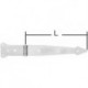 Penture 45x3,75x300mm chromé brillant