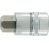 Embout de vissage 1/4'' pour vis femelle à 6 pans, poli, Cote s/plats : 4 mm, Long. 30 mm