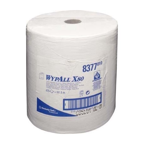 Lingettes WYPALL X80, blanc, 31,5x34cm, 475Blatt