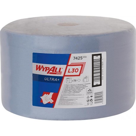 Serviette Papier WYPALL L40  23,5x38cm bleu 750 Blatt