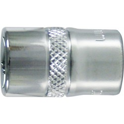 Douille 3/8'', poli, Cote s/plats : 9 mm, Long. 28 mm