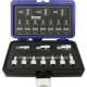 Composition embouts de vissage 1/4-1/2'' pour vis à 6 pans femelle, poli