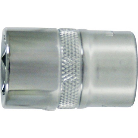 Douille 1/2'', poli, Cote s/plats : 8* mm, Long. 40 mm