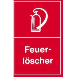 STRECKEN - Warnschild 250x150mm Feuerlöscher