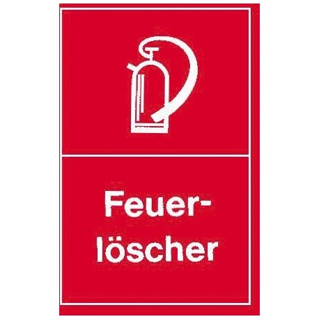 STRECKEN - Warnschild 250x150mm Feuerlöscher