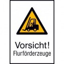 STRECKEN - Warnschild Alu gepr Flurförderz. 262x371
