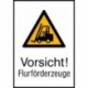 STRECKEN - Warnschild Alu gepr Flurförderz. 520x742