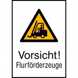 STRECKEN - Warnschild Alu gepr Flurförderz. 520x742
