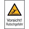 STRECKEN - Warnschild Alu gepr Rutschgefahr 262x371