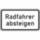 STRECKEN - ZZ.1012-32 330x600mm Radfahrer absteigen