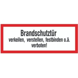 STRECKEN Brandschutztür verkeilen PVC-Folie selbstklebend