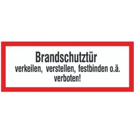 STRECKEN Brandschutztür verkeilen PVC-Folie selbstklebend