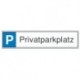 STRECKEN Parkplatzs.Privatpark Aluminium geprägt