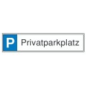 STRECKEN Parkplatzs.Privatpark Aluminium geprägt