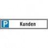 STRECKEN Parkplatzschild 520 x110 mm Alu Kunden