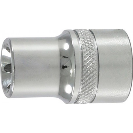 Douille 1/2'' pour vis mâle TORX®, poli, Taille : E 16, Long. L 38 mm, Pour vis M12