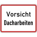 STRECKEN WH.19 650x500mm Vorsicht Dacharbeiten