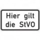 STRECKEN WH.46 600x330mm Hier gilt sie StVO