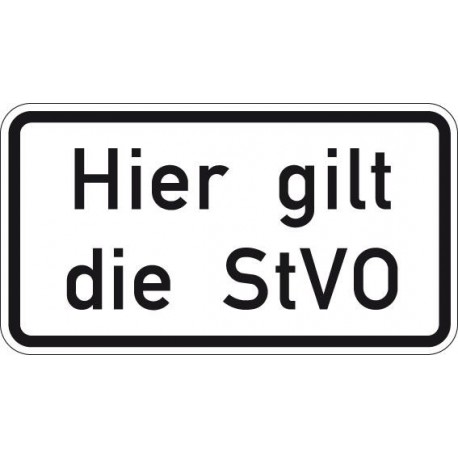 STRECKEN WH.46 600x330mm Hier gilt sie StVO