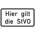 STRECKEN WH.46 600x330mm Hier gilt sie StVO
