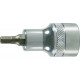 Embout de vissage 1/2'' pour vis femelle à 6 pans, poli, Cote s/plats : 5 mm, Long. 60 mm