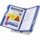 Support table A4 gris 10 pages bleu