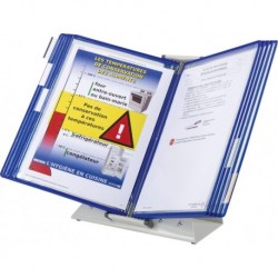 Support table A4 gris 10 pages bleu