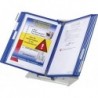 Support table A4 gris 10 pages bleu