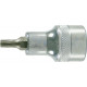 Embout de vissage 1/2'' pour vis TORX® femelle, poli, Taille : T 40, Long. 52 mm, Pour vis M7-M8